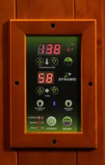 Dynamic Avila 1-Person Low EMF Far Infrared Sauna -Orignal-vertical-control-panel