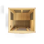 Dynamic San Marino 2-Person Low EMF Far Infrared Sauna top view