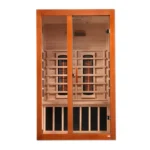 Dynamic-Santiago-2-Person-Full-Spectrum-Near-Zero-EMF-Infrared-Sauna-Front-View
