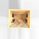 Dynamic-Santiago-2-Person-Full-Spectrum-Near-Zero-EMF-Infrared-Sauna-Top-Interior-View