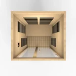 Dynamic-Santiago-2-Person-Low-EMF-Far-Infrared-Sauna-Top-Interior-View