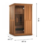 Finnmark Designs FD-2 Full Spectrum Infrared Sauna finnmark-fd-2-dimensions
