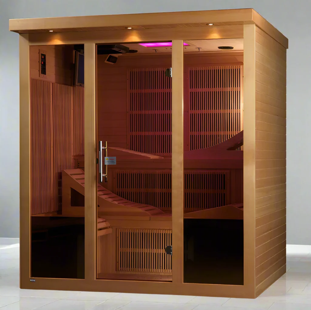 Golden Designs Monaco Elite 6-Person Near Zero EMF Far Infrared Sauna