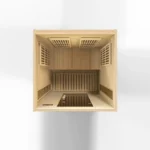 Maxxus-Near-Zero-EMF-2-Person-Far-Infrared-Sauna-MX-K206-01-ZF-Top-Interior-View